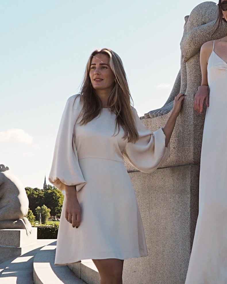 SLFLAURINA Short Dress - Sandshell